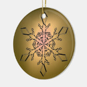 SNOW FLAKE GEM KERAMIKORNAMENT (Links)