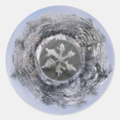 Snow Flake Planetoid ~ Aufkleber (Vorderseite)
