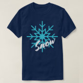 Snow Flake Weihnachtsgeschenk Halloween Thanksgivi T-Shirt (Design vorne)