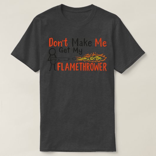 Snow Flamethrower Prop Pyro Flame Fire Gun Flame T T-Shirt (Design vorne)