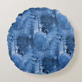 Snow flowers..... rundes kissen