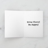 Snow Flurry! Be Happy! Karte (Innenseite)