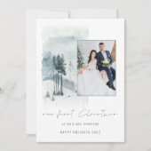 Snow Forest Wedding Foto 1. Verheiratete Weihnacht (Vorderseite)