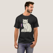 Snow Fox Genderfluid Flag Pride Non-Binary LGBTQ A T-Shirt (Vorne ganz)