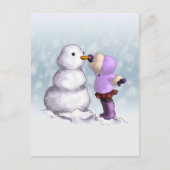Snow Friend Postkarte (Vorderseite)