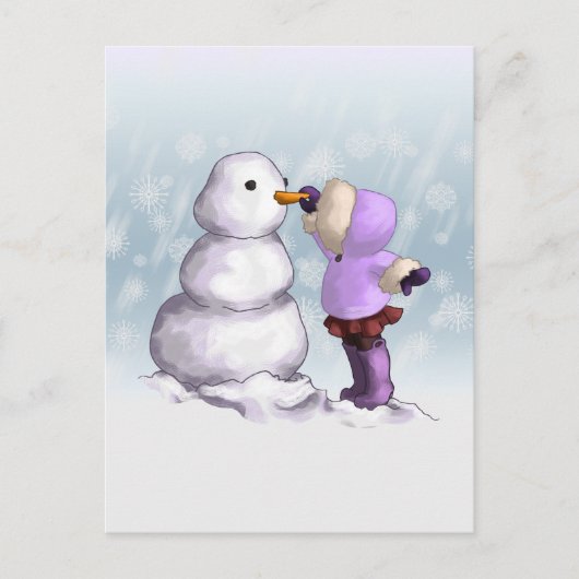 Snow Friend Postkarte (Vorderseite)