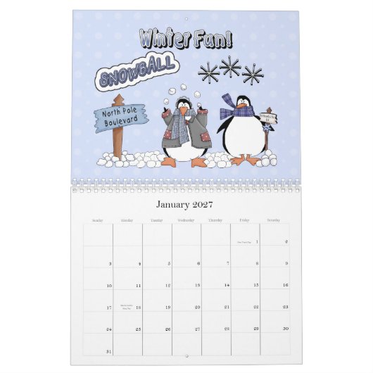 Snow Friends 2012 Kalender (Jan 2027)