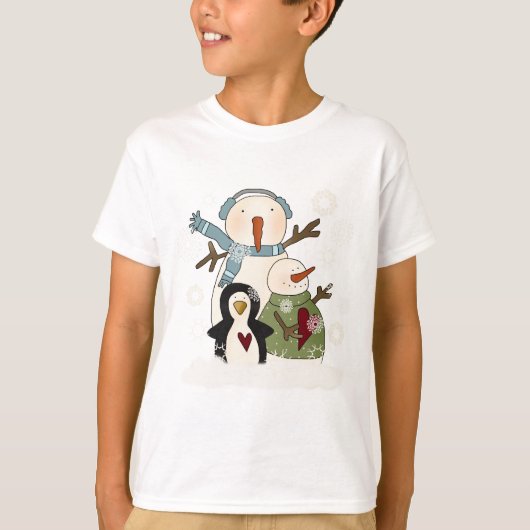 Snow Friends T - Shirt und Geschenke (Vorderseite)