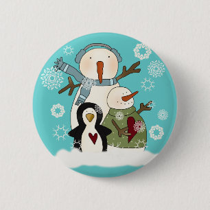 Snow Friends T - Shirt und Geschenke Button