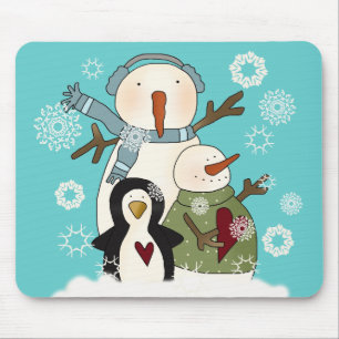 Snow Friends T - Shirt und Geschenke Mousepad