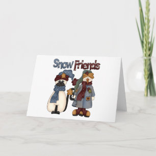 Snow Friends Tshirts und Geschenke Feiertagskarte