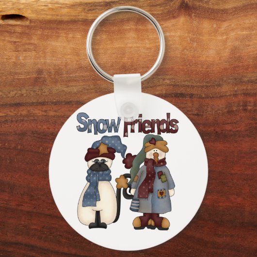 Snow Friends Tshirts und Geschenke Schlüsselanhänger (Vorderseite)