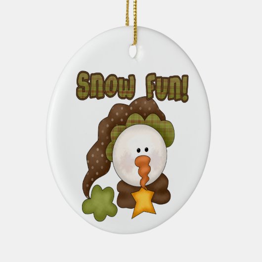 Snow Fun Snowman Ornament (Rechts)