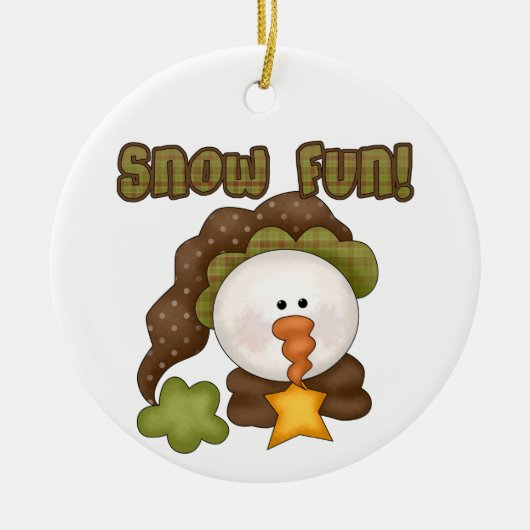 Snow Fun Snowman Ornament (Vorne)