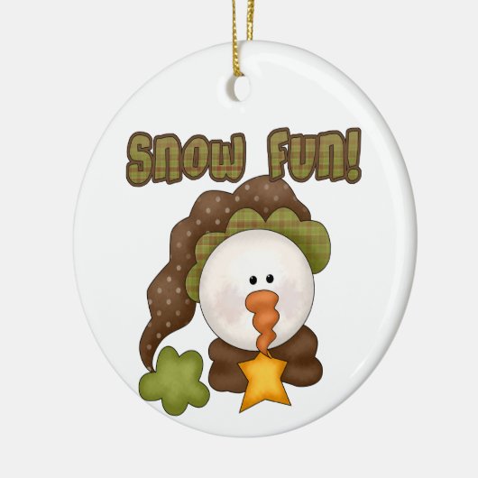 Snow Fun Snowman Ornament (Links)
