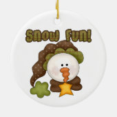Snow Fun Snowman Ornament (Hinten)