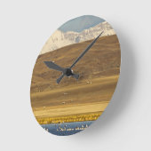 Snow geese during spring migration runde wanduhr (Winkel)