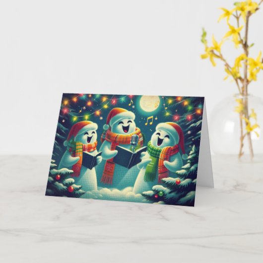 Snow Ghosts Karte (Gelbe Blume)