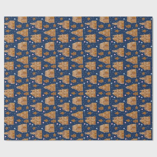 Snow Gingerbrot Geschenkpapier (Flach)
