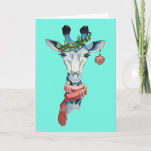 Snow-Giraffe Feiertagskarte