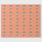 Snow-Giraffe Geschenkpapier (Flach)
