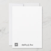 Snow Girl Holiday Card Dankeskarte (Rückseite)