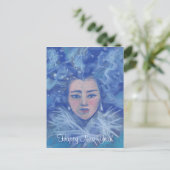 Snow Girl, Winterfantasiekunst, Weihnachten (Stehend Vorderseite)