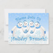 Snow Girls Holiday Brunch Einladungen (Vorderseite)