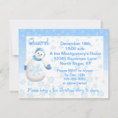 Snow Girls Holiday Brunch Einladungen (Rückseite)