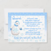 Snow Girls Holiday Open House Einladungen (Rückseite)