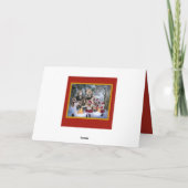 Snow Glittering Lights Weihnachtslandschaft Feiertagskarte (Rückseite)