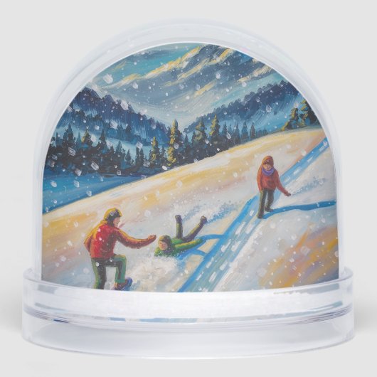 Snow Globe and Fun Mountain Snow Schneekugeln (Vorderseite)