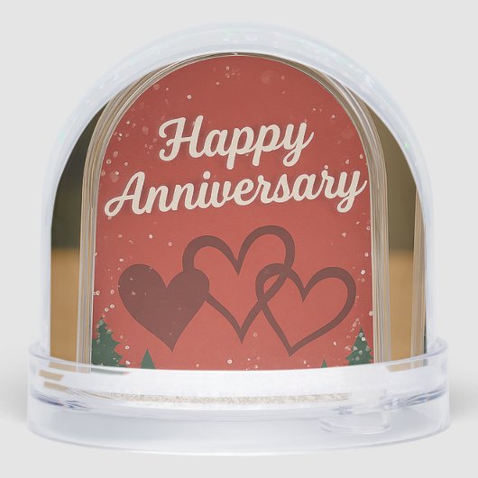 snow globe Anniversary Schneekugeln (Rückseite)
