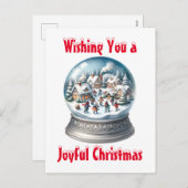 Snow Globe Blank Weihnachten (Vorne/Hinten)