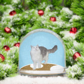 Snow Globe - Cat Looking Up Schneekugeln (Weihnachten)