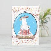Snow Globe Christmas Polar Bärenkarte (Stehend Vorderseite)