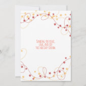 Snow Globe Christmas Polar Bärenkarte (Rückseite)