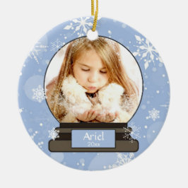 Snow Globe Custom Foto Beautiful Keramikornament