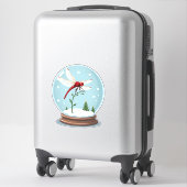 Snow Globe Dragonfly Aufkleber (Koffer)