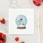 Snow Globe Dragonfly Serviette (Beispiel)
