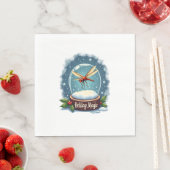 Snow Globe Dragonfly Serviette (Beispiel)