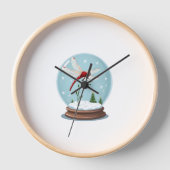 Snow Globe Dragonfly Uhr (Vorderseite)