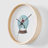 Snow Globe Dragonfly Uhr (Winkel)