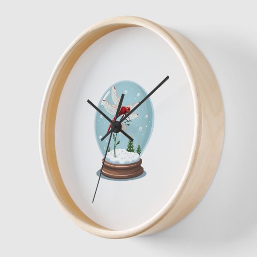Snow Globe Dragonfly Uhr (Winkel)
