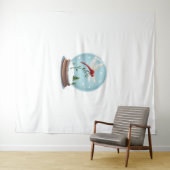 Snow Globe Dragonfly Wandteppich (Beispiel (Horizontal))