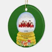 Snow Globe Foto Personalisierte Keramik Keramik Ornament (Links)