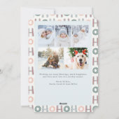 Snow Globe Foto Weihnachtskarte Feiertagskarte (Rückseite)