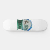 Snow Globe Glass Ball Winter Wonderland Christmas Skateboard (Horizontal)