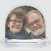 Snow globe happy holidays personalize schneekugeln (Rückseite)