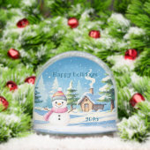 Snow globe happy holidays personalize schneekugeln (Weihnachten)